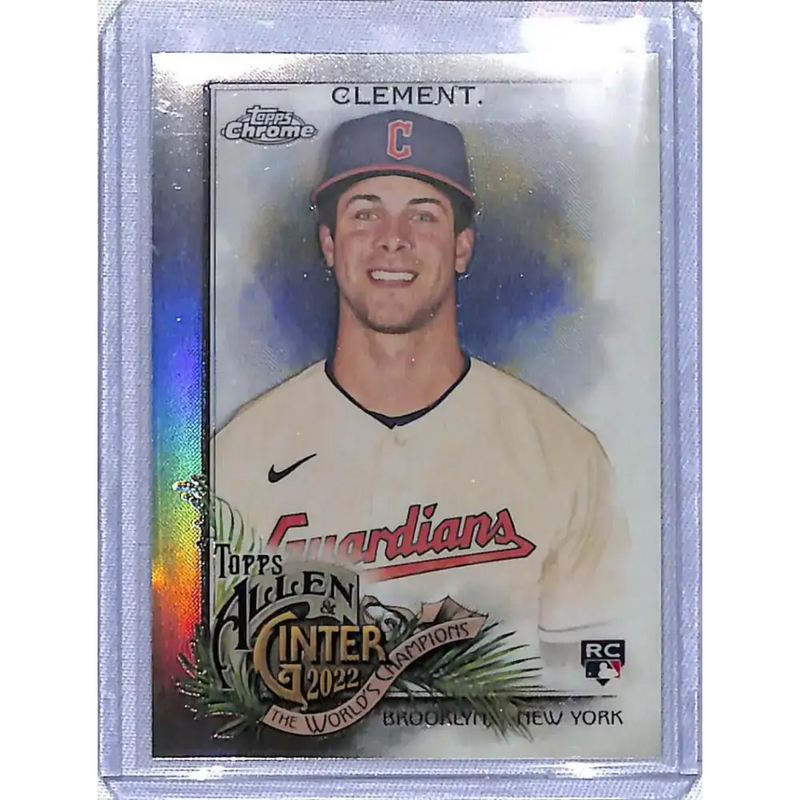 2022 Topps Allen and Ginter Chrome Refractor #172 Ernie Clement NM-MT RC Rookie Cleveland Guardians Baseball Card