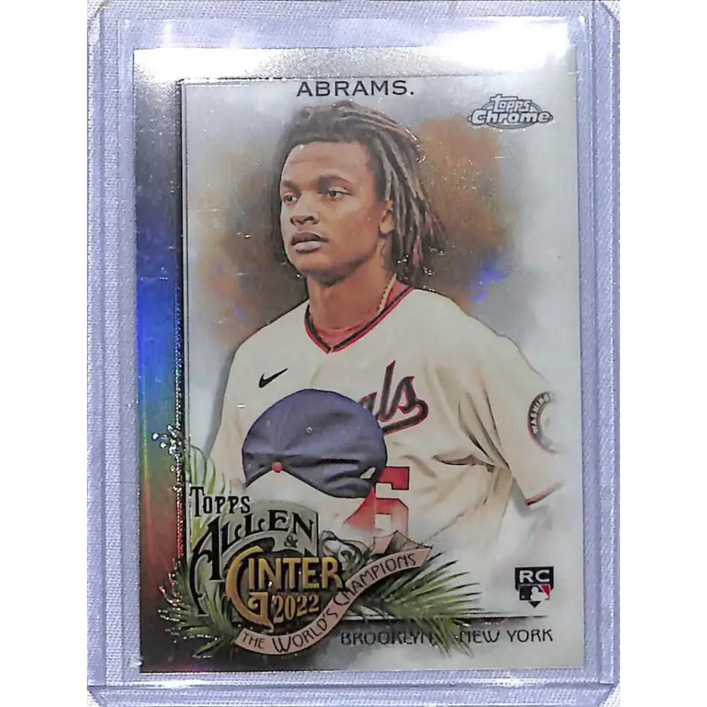 2022 Topps Allen and Ginter Chrome Refractor #218 CJ Abrams NM-MT RC Rookie Washington Nationals Baseball Card