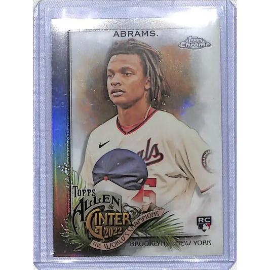 2022 Topps Allen and Ginter Chrome Refractor #218 CJ Abrams NM-MT RC Rookie Washington Nationals Baseball Card
