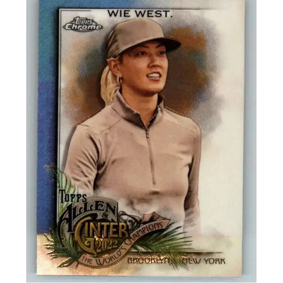 2022 Topps Allen and Ginter Chrome Refractor #285 Michelle Wie West NM-MT Baseball Card - Baseball Card Single