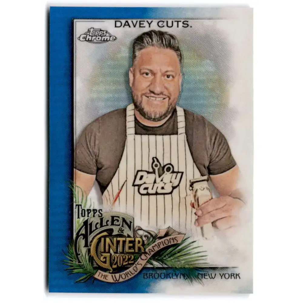 2022 Topps Allen and Ginter Chrome Refractor Blue #262 Davey Cuts NM-MT 088/150 Baseball Card - Baseball Card Single