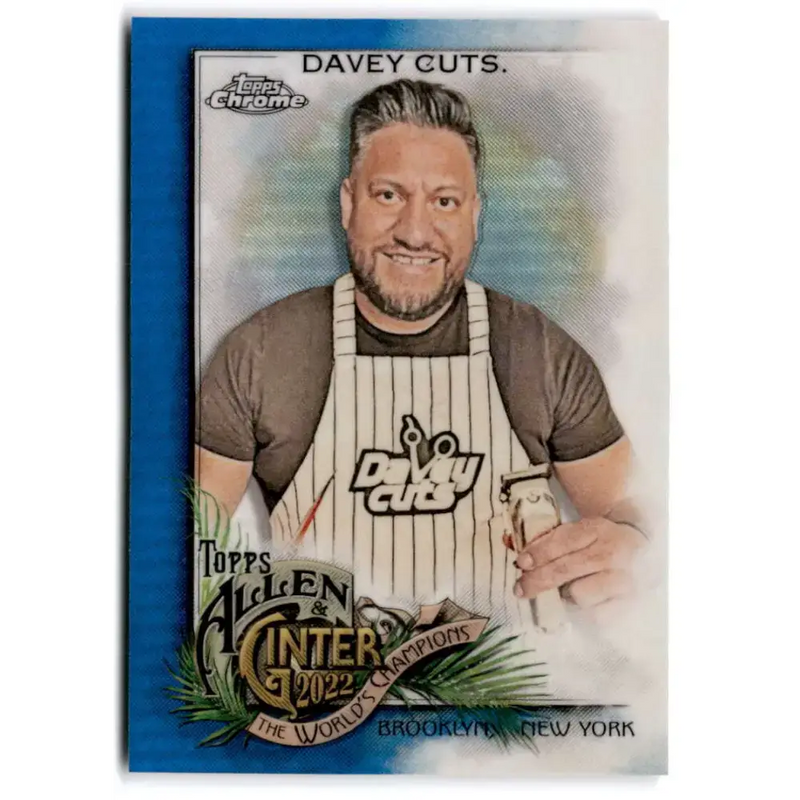 2022 Topps Allen and Ginter Chrome Refractor Blue #262 Davey Cuts NM-MT 088/150 Baseball Card - Baseball Card Single
