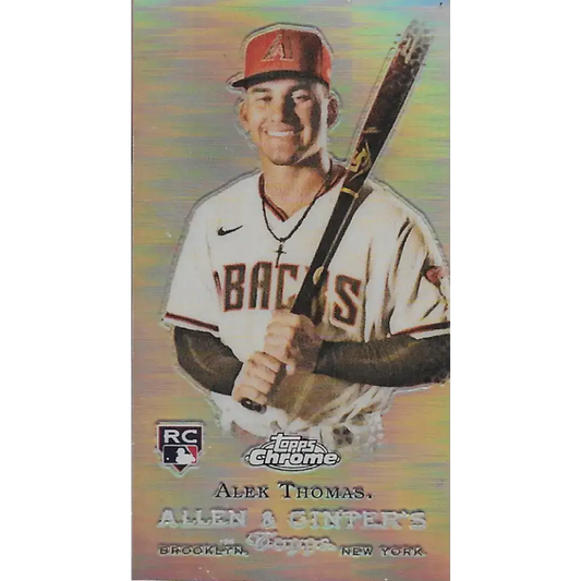 2022 Topps Allen and Ginter Chrome Rookie Design Variation Minis #RDV-14 Alek Thomas NM-MT Arizona Diamondbacks