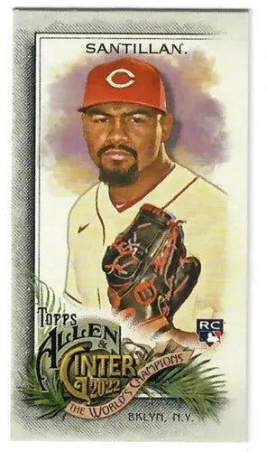 Baseball card featuring Tony Santillan from 2022 Topps Allen and Ginter Mini series