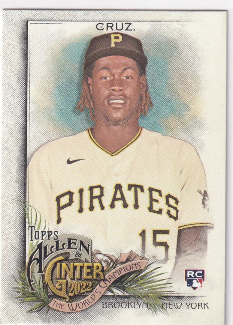 2022 TOPPS ALLEN & GINTER #122 ONEIL CRUZ WORLD CHAMPION- PITTSBURGH PIRATES - Baseball Card Single
