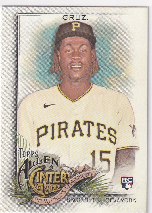 2022 TOPPS ALLEN & GINTER #122 ONEIL CRUZ WORLD CHAMPION- PITTSBURGH PIRATES - Baseball Card Single