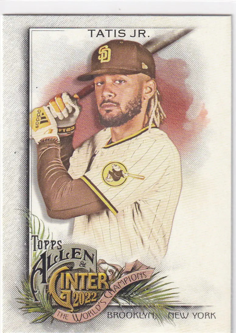 2022 TOPPS ALLEN & GINTER #15 FERNANDO TATIS JR WORLD CHAMPION- SAN DIEGO PADRES - Baseball Card Single