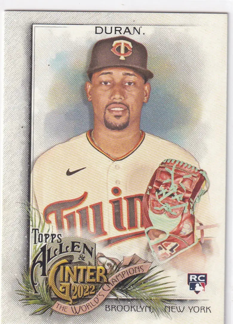 2022 TOPPS ALLEN & GINTER #224 JHOAN DURAN WORLD CHAMPION- MINNESOTA TWINS - Baseball Card Single