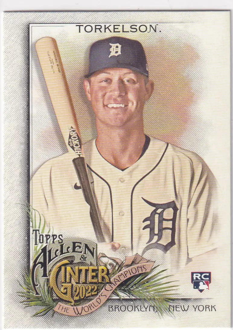 2022 TOPPS ALLEN & GINTER #235 SPENCER TORKELSON WORLD CHAMPION- DETROIT TIGERS - Baseball Card Single