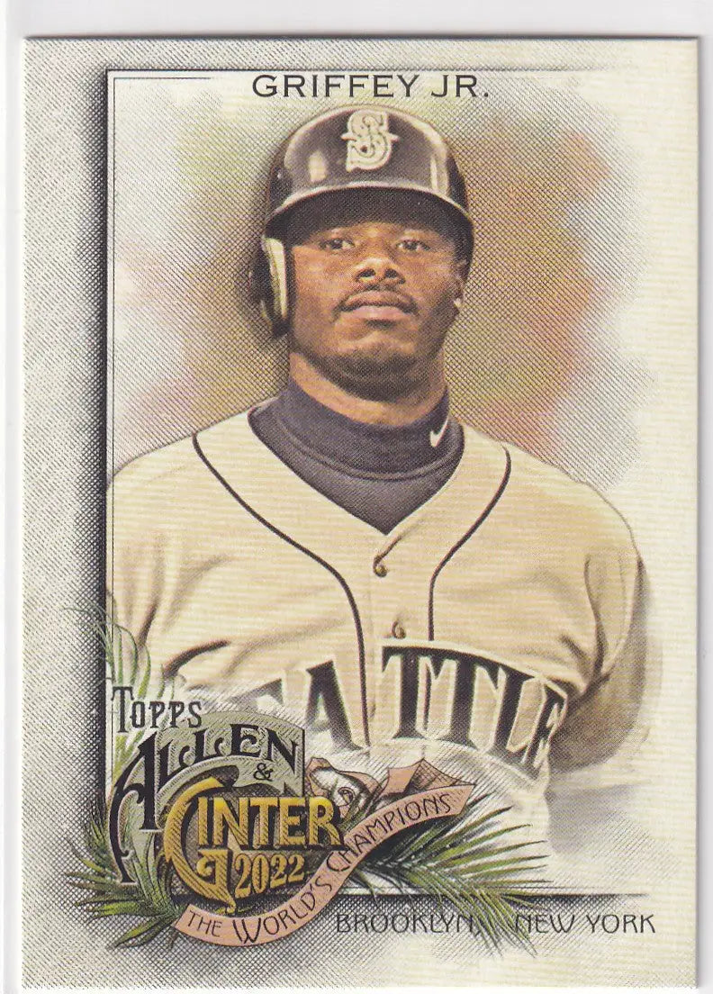 2022 TOPPS ALLEN & GINTER #39 KEN GRIFFEY JR WORLD CHAMPION- SEATTLE MARINERS - Baseball Card Single