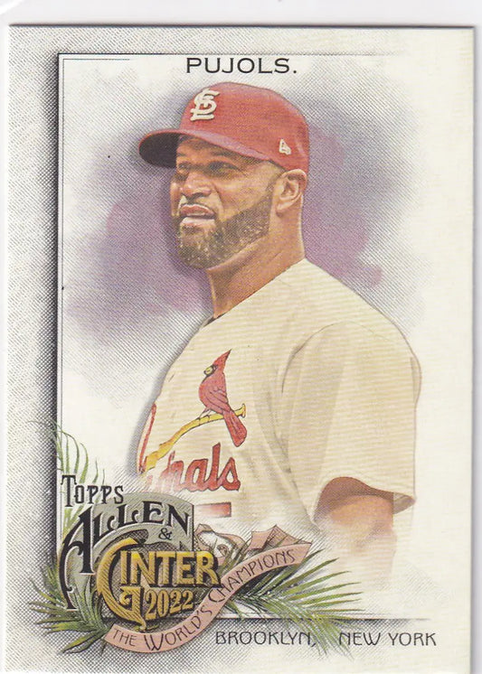 2022 TOPPS ALLEN & GINTER #53 ALBERT PUJOLS WORLD CHAMPION- ST LOUIS CARDINALS - Baseball Card Single
