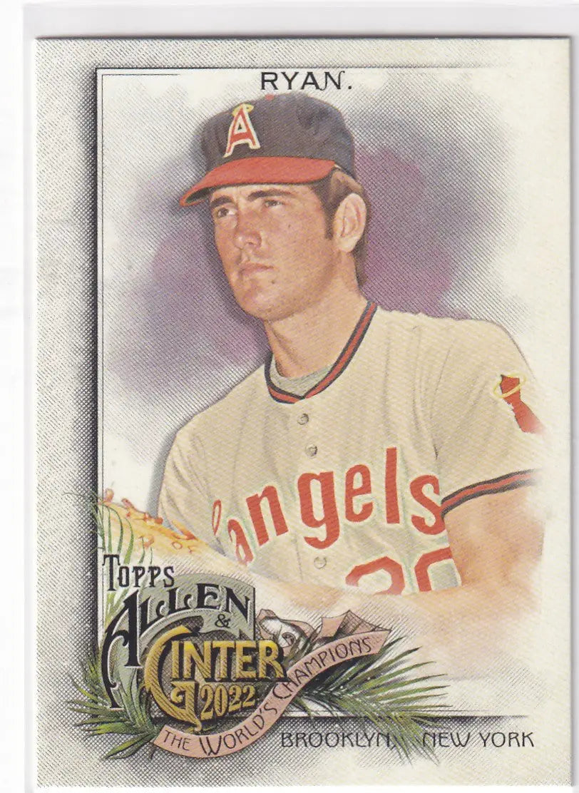 2022 TOPPS ALLEN & GINTER #93 NOLAN RYAN WORLD CHAMPION- CALIFORNIA ANGELS - Baseball Card Single