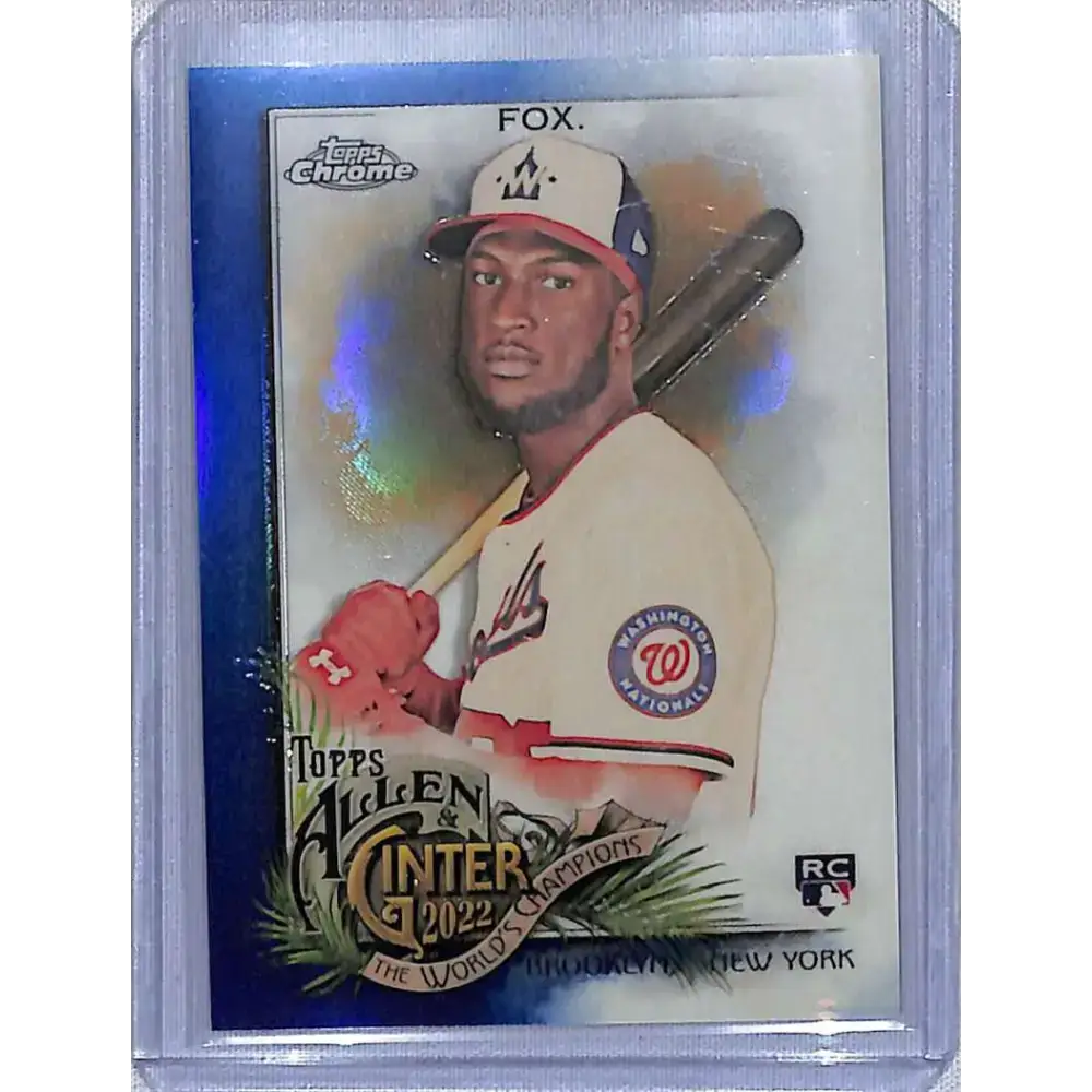 2022 Topps Allen & Ginter Chrome #300 Lucius Fox Blue Refractor #/150 NM-MT Baseball Card - Baseball Card Single