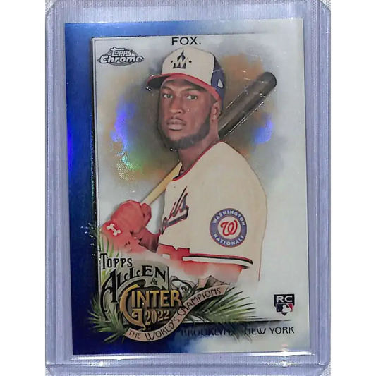 2022 Topps Allen & Ginter Chrome #300 Lucius Fox Blue Refractor #/150 NM-MT Baseball Card - Baseball Card Single