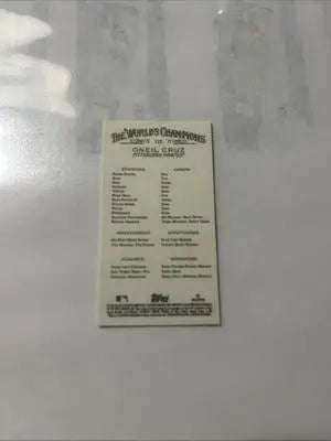 2022 Topps Allen & Ginter - Oneil Cruz - #122 Black Border Mini PIRATES RC - Baseball Card Single