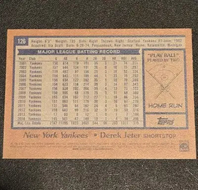 2022 Topps Archives #126 Derek Jeter - Baseball Card Single