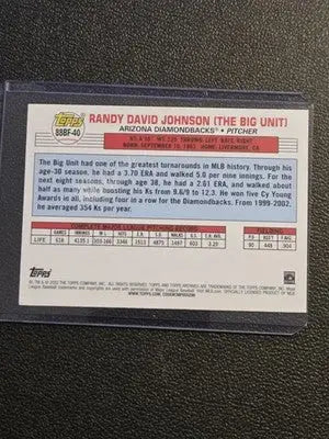 2022 Topps Archives #88BF-40 Randy Johnson 1988 Topps Big Foil - Baseball Card Single