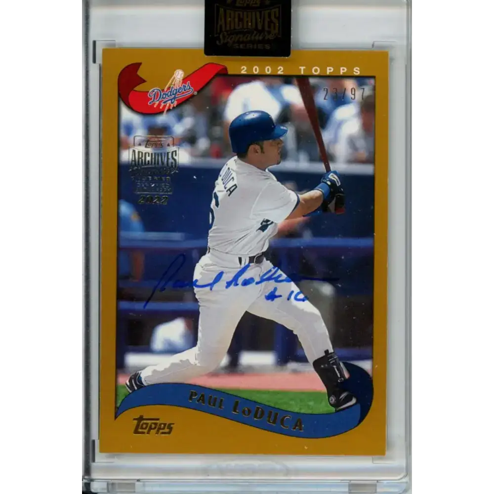 2022 Topps Archives Signatures #255 Paul LoDuca NM-MT Auto 23/97 Los Angeles Dodgers Baseball Card - Baseball Card