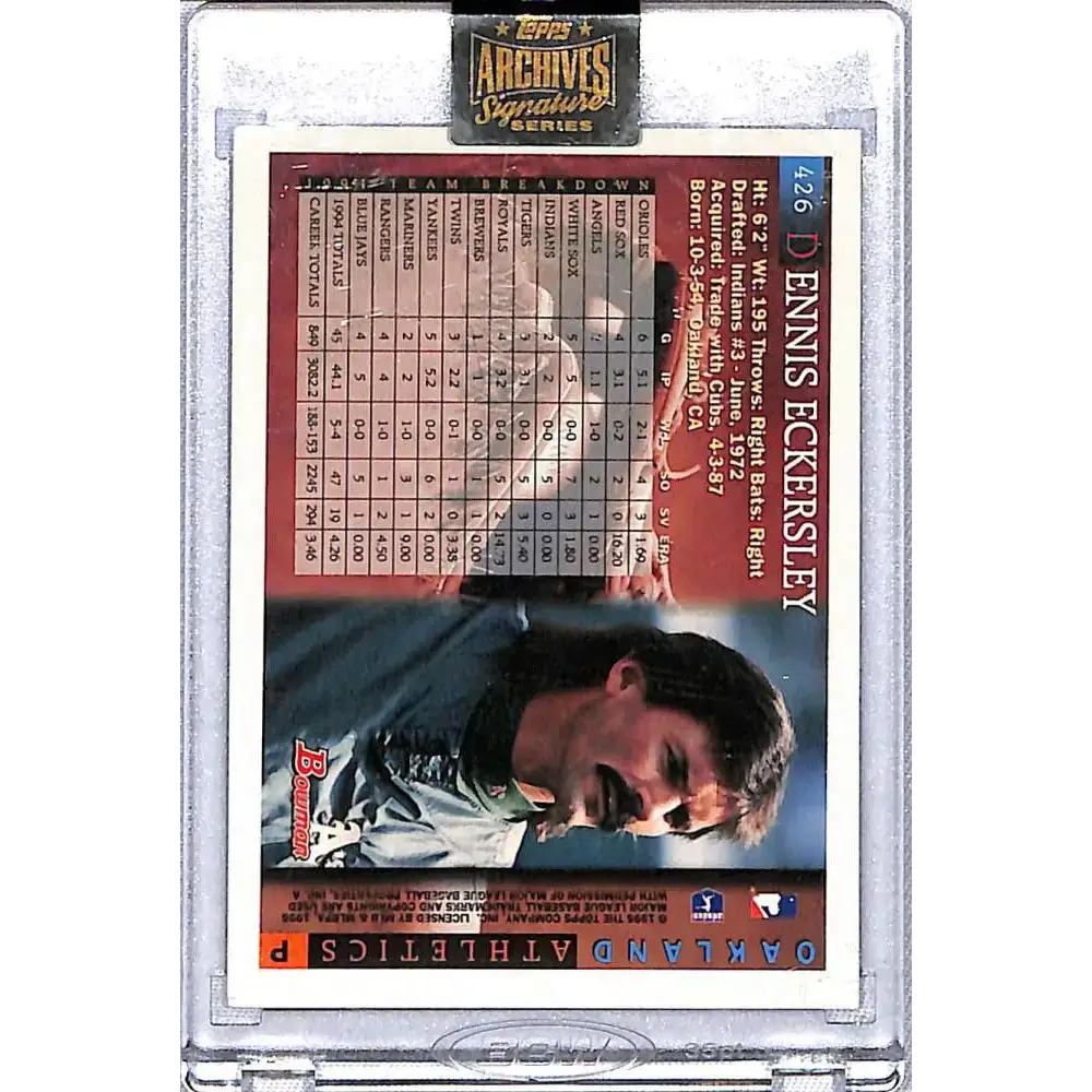 2022 Topps Archives Signatures #426 Dennis Eckersley NM-MT Auto 1/1 Oakland Athletics - Baseball Card Single