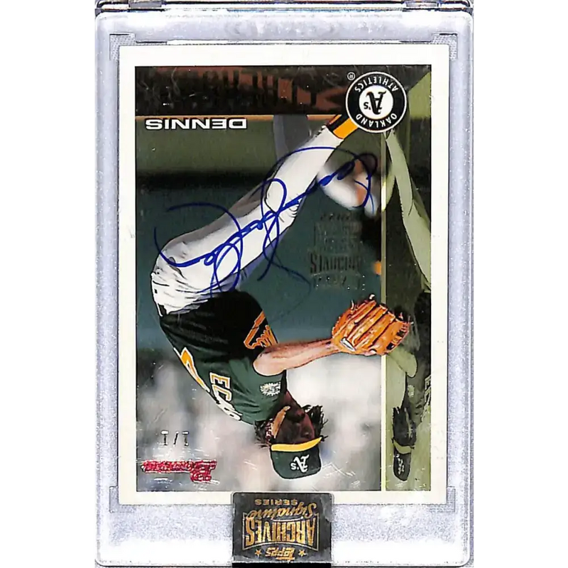 2022 Topps Archives Signatures #426 Dennis Eckersley NM-MT Auto 1/1 Oakland Athletics - Baseball Card Single