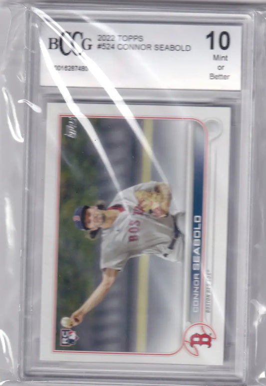 2022 TOPPS BECKETT 10 CONNOR SEABOLD #524- PHILADELPHIA PHILLIES - Baseball Card Single