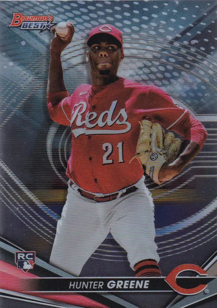 2022 TOPPS BOWMAN BEST #54 HUNTER GREENE- CINCINNATI REDS - Baseball Card Single