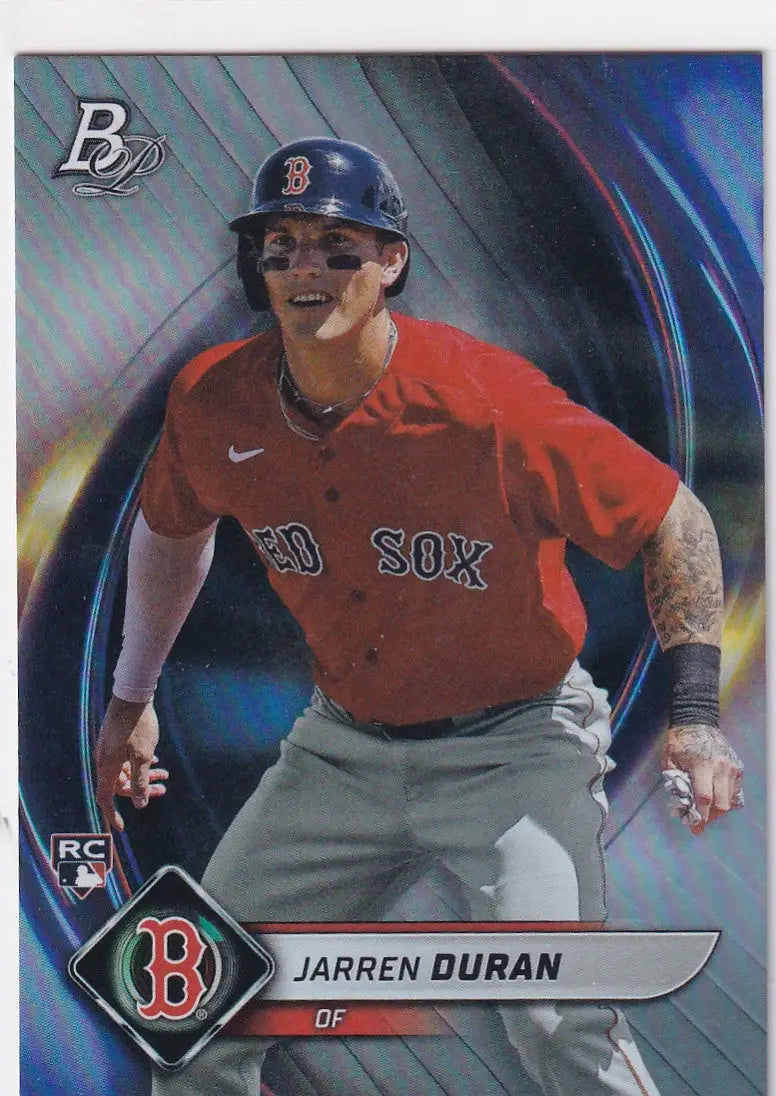 2022 TOPPS BOWMAN PLATNIUM #27 JARREN DURAN- BOSTON RED SOX - Baseball Card Single