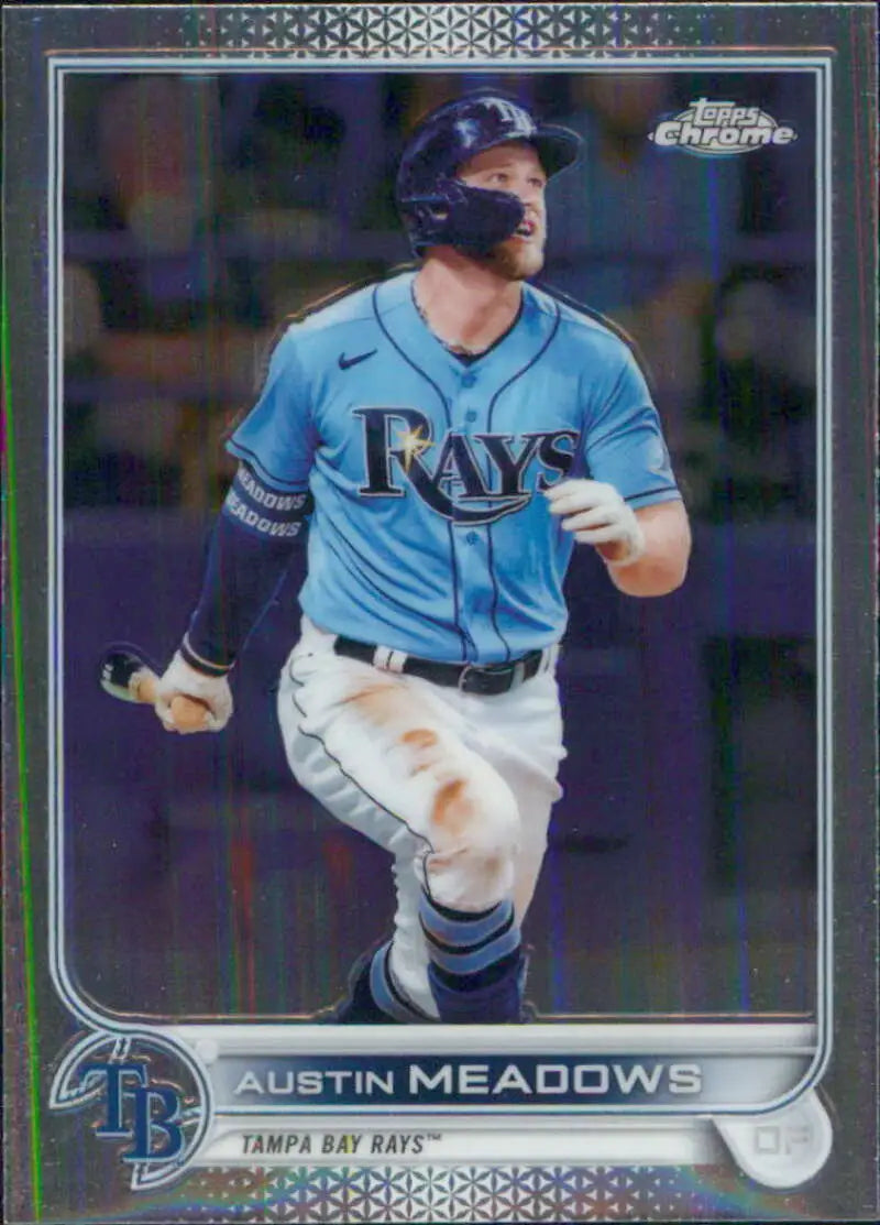 2022 Topps Chrome #10 Austin Meadows NM-MT Tampa Bay Rays Baseball Card - Baseball Card Single