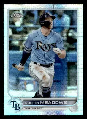 2022 Topps Chrome #10 Austin Meadows Prism Refractor - Baseball Card Single