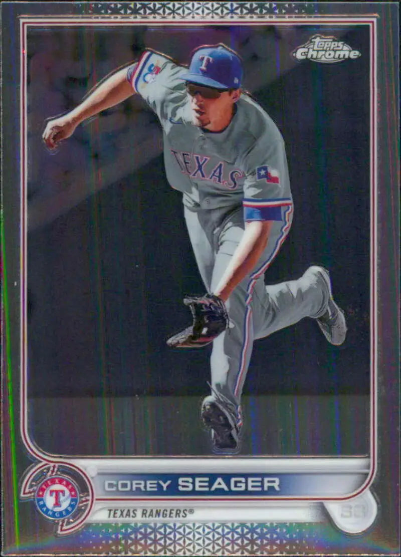 2022 Topps Chrome #101 Corey Seager NM-MT Texas Rangers Baseball Card - Baseball Card Single