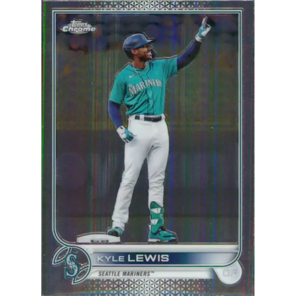 2022 Topps Chrome #102 Kyle Lewis NM-MT Seattle Mariners Baseball Card - Baseball Card Single