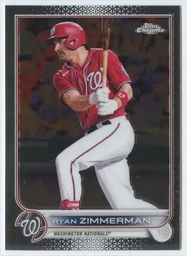 2022 Topps Chrome #108 Ryan Zimmerman NM-MT Nationals ID:51616 - Baseball Card Single