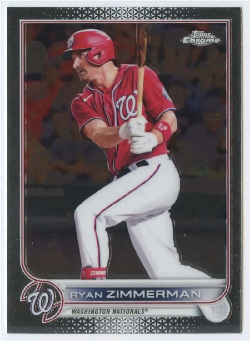 2022 Topps Chrome #108 Ryan Zimmerman NM-MT Washington Nationals Baseball Card - Baseball Card Single