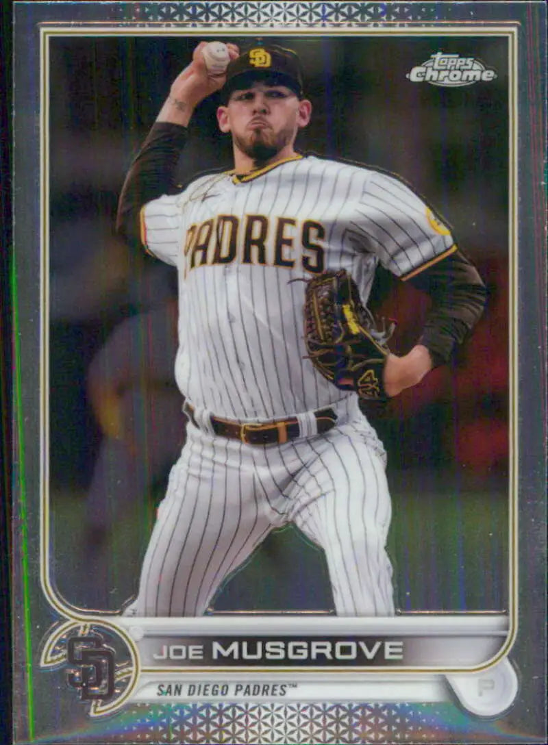 2022 Topps Chrome #11 Joe Musgrove NM-MT San Diego Padres Baseball Card - Baseball Card Single