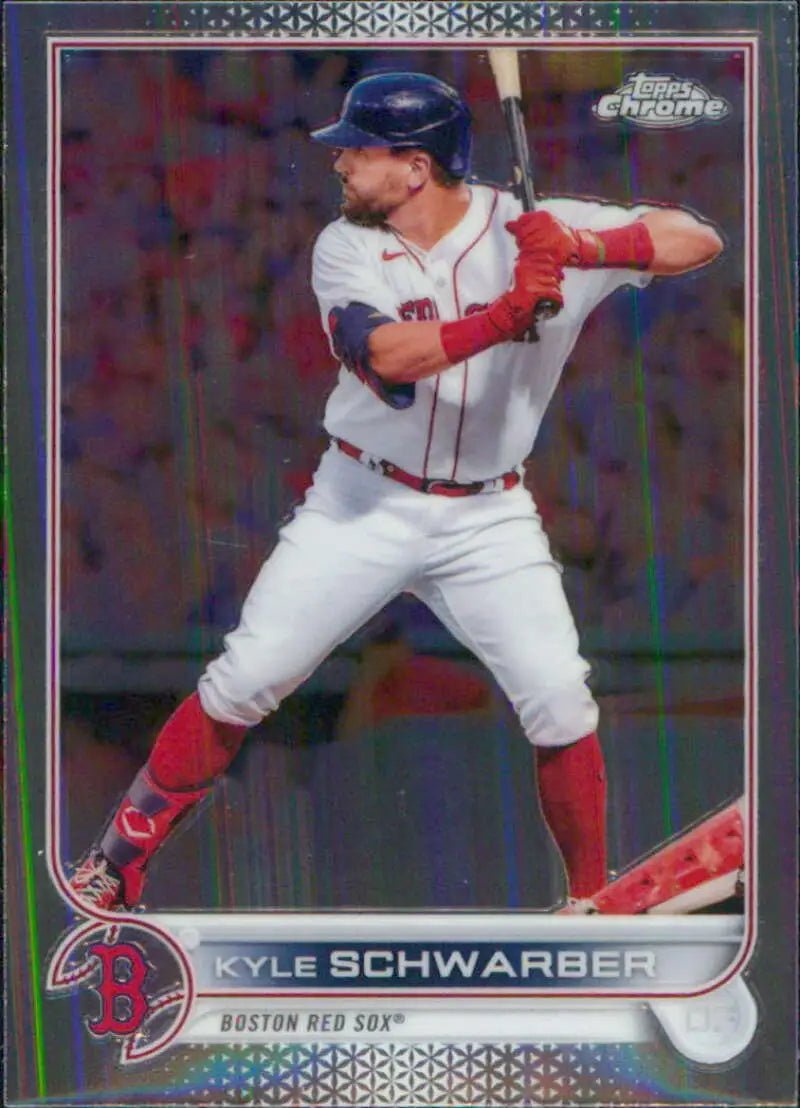 2022 Topps Chrome #110 Kyle Schwarber NM-MT Boston Red Sox Baseball Card - Baseball Card Single