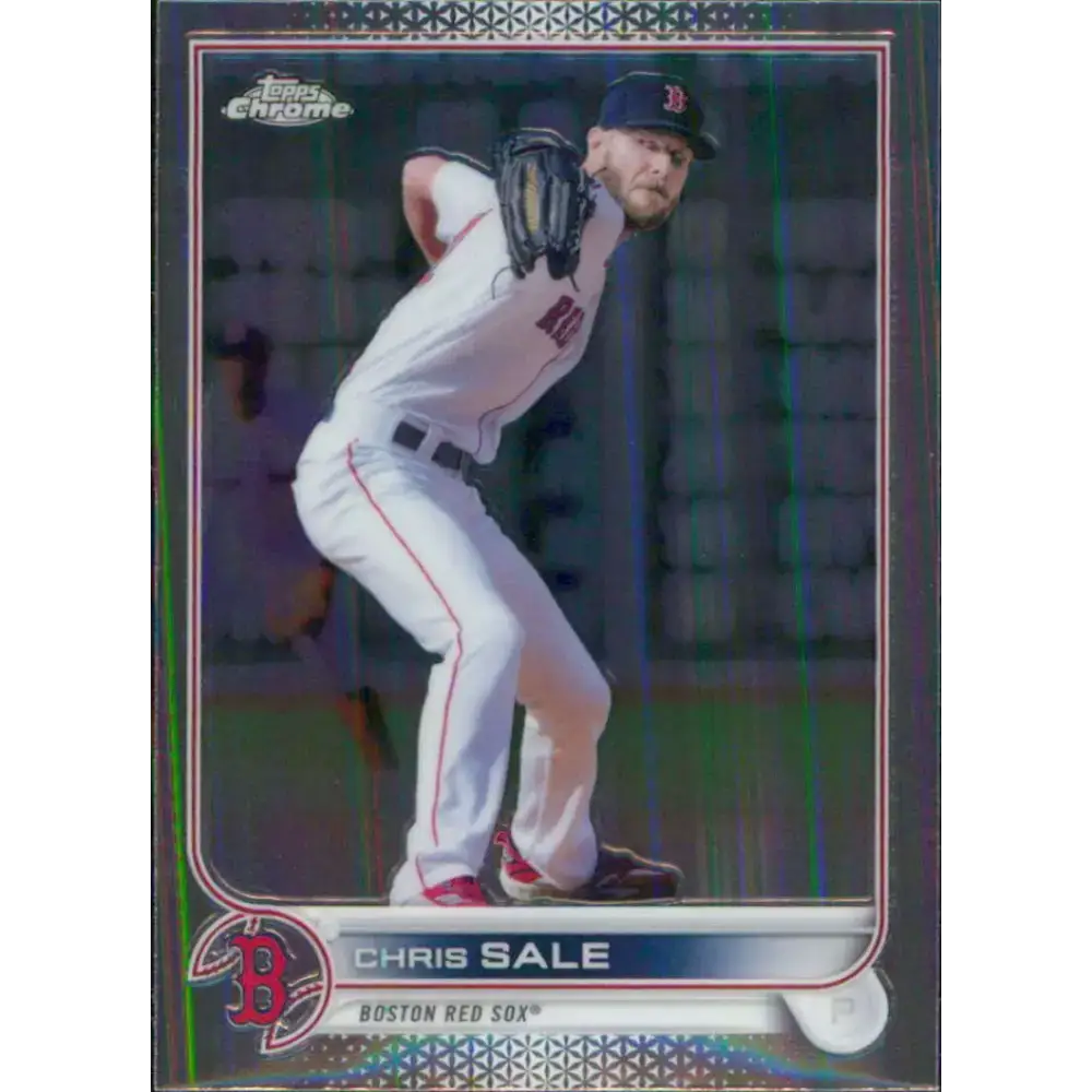 2022 Topps Chrome #118 Chris Sale NM-MT Boston Red Sox Baseball Card - Baseball Card Single
