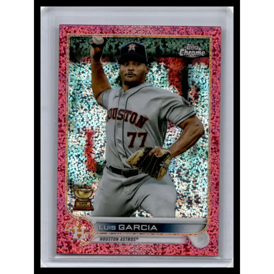 2022 Topps Chrome #12 Luis Garcia NM-MT Houston Astros Baseball Card - Baseball Card Single