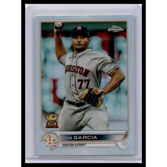 2022 Topps Chrome #12 Luis Garcia NM-MT Houston Astros Baseball Card - Baseball Card Single