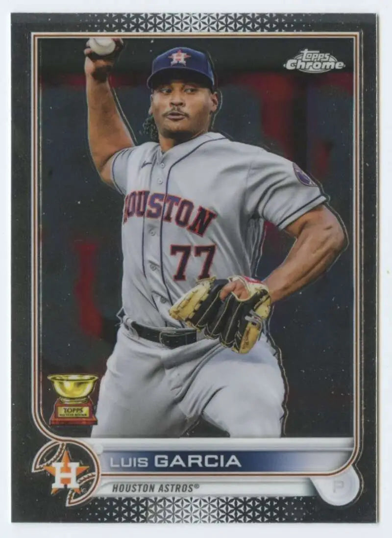 2022 Topps Chrome #12 Luis Garcia NM-MT Houston Astros Baseball Card - Baseball Card Single