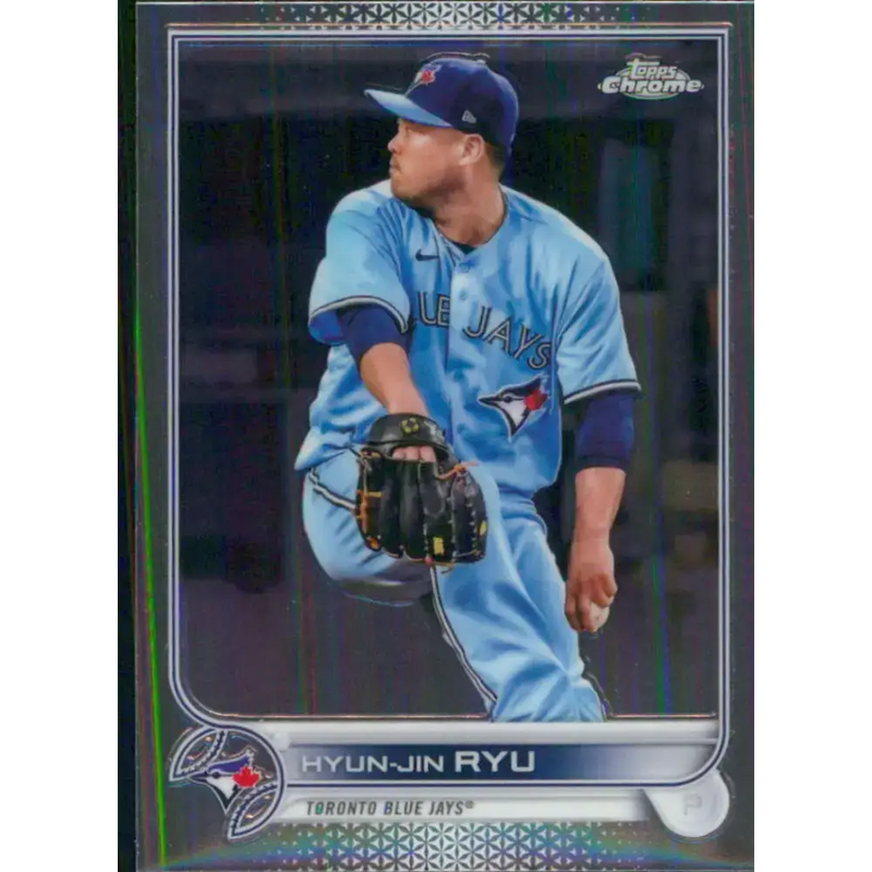 2022 Topps Chrome #122 Hyun-Jin Ryu NM-MT Toronto Blue Jays Baseball Card - Baseball Card Single