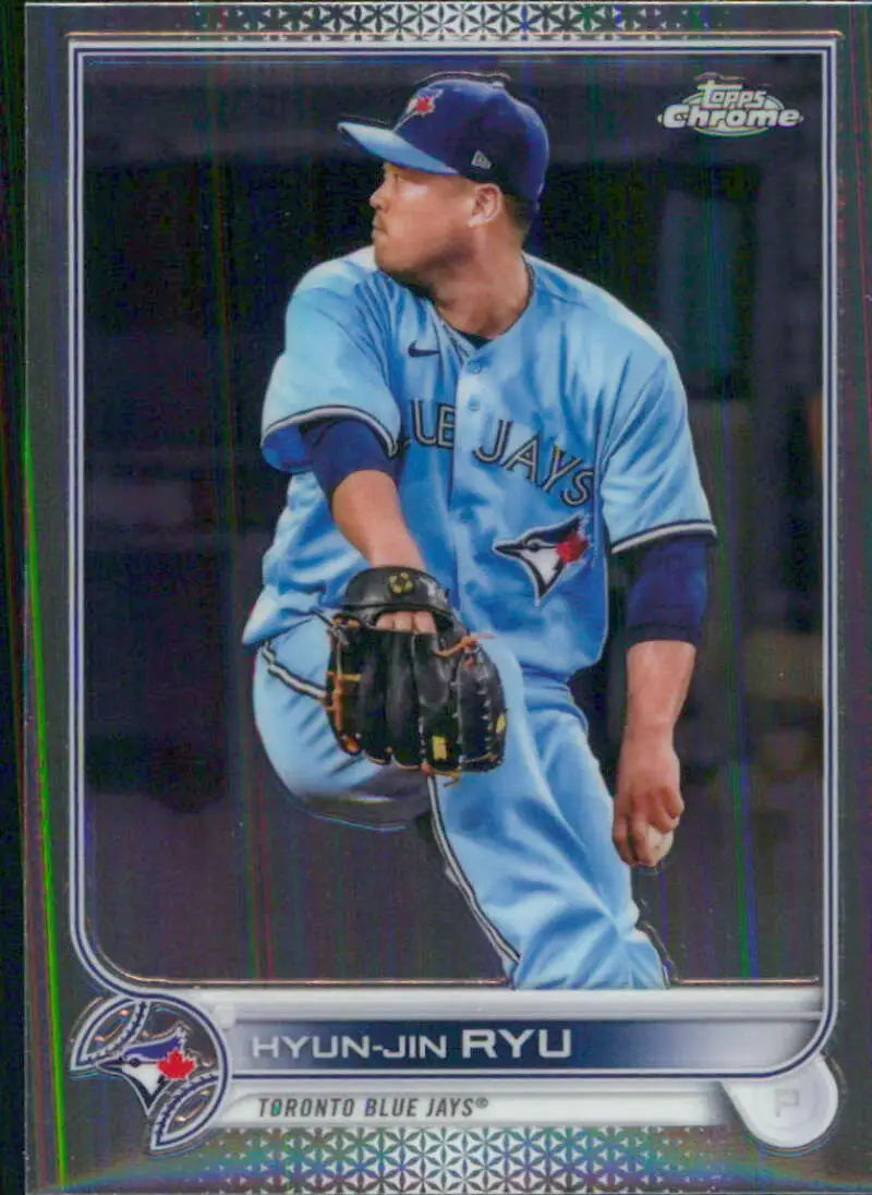 2022 Topps Chrome #122 Hyun-Jin Ryu NM-MT Toronto Blue Jays Baseball Card - Baseball Card Single