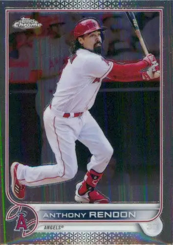 Original gloss Topps Chrome Anthony Rendon baseball card from 2022 Topps Chrome series