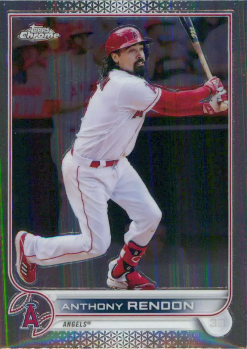 2022 Topps Chrome #126 Anthony Rendon NM-MT Los Angeles Angels Baseball Card - Baseball Card Single