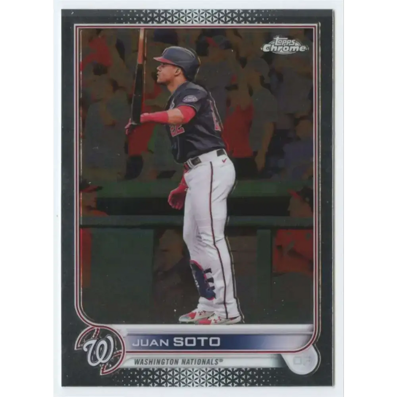2022 Topps Chrome #129 Juan Soto NM-MT Washington Nationals Baseball Card - Baseball Card Single