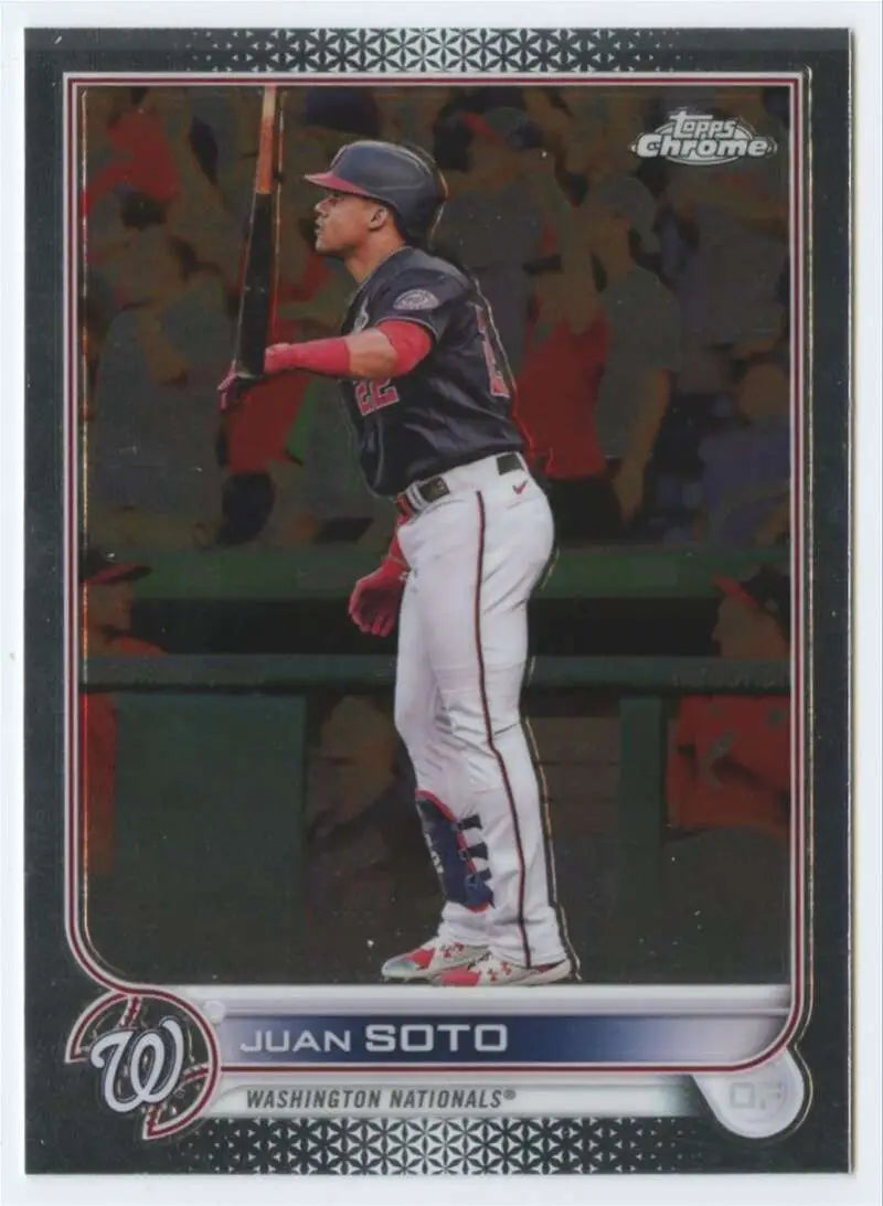 2022 Topps Chrome #129 Juan Soto NM-MT Washington Nationals Baseball Card - Baseball Card Single