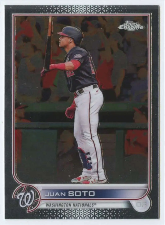 2022 Topps Chrome #129 Juan Soto NM-MT Washington Nationals Baseball Card - Baseball Card Single