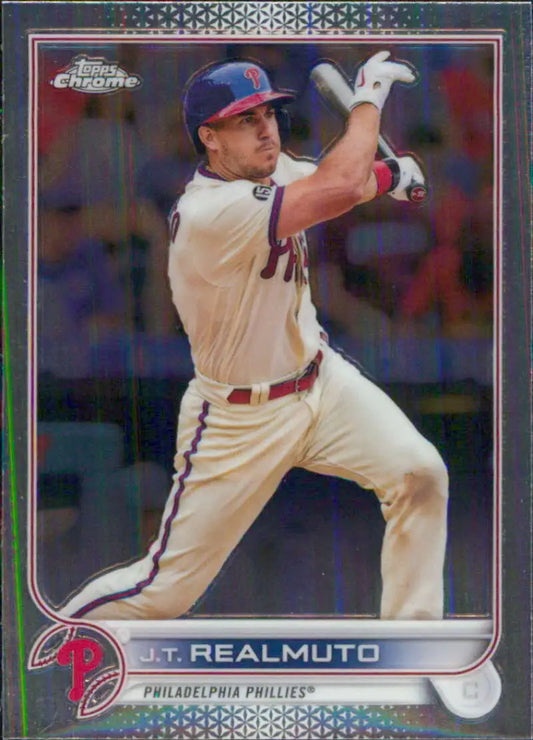 2022 Topps Chrome #13 J.T. Realmuto NM-MT Philadelphia Phillies Baseball Card - Baseball Card Single