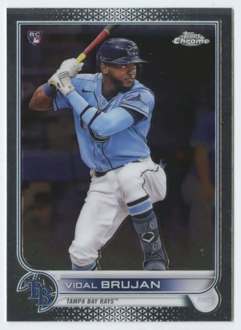 2022 Topps Chrome #134 Vidal Brujan NM-MT RC Rookie Tampa Bay Rays Baseball Card - Baseball Card Single