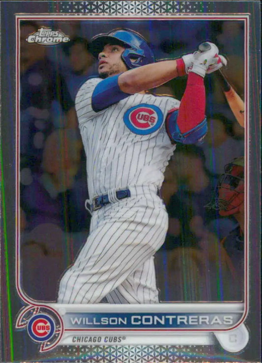 2022 Topps Chrome #136 Willson Contreras NM-MT Chicago Cubs Baseball Card - Baseball Card Single