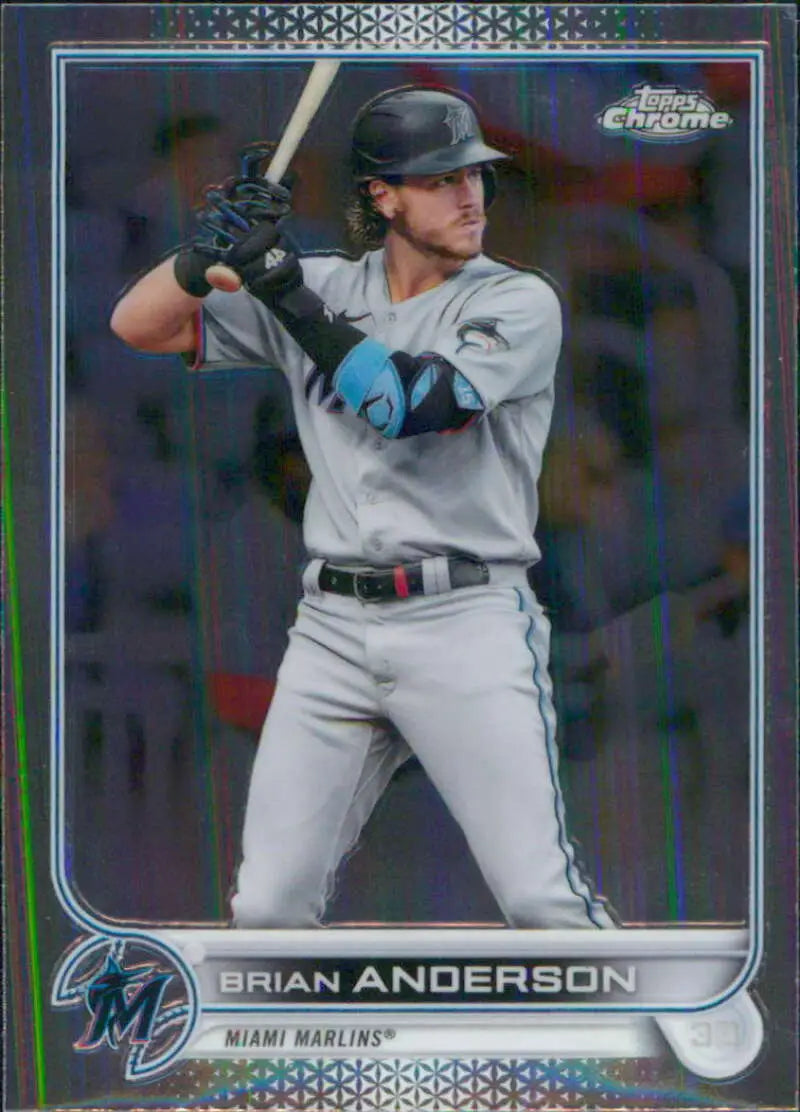 2022 Topps Chrome #138 Brian Anderson NM-MT Miami Marlins Baseball Card - Baseball Card Single